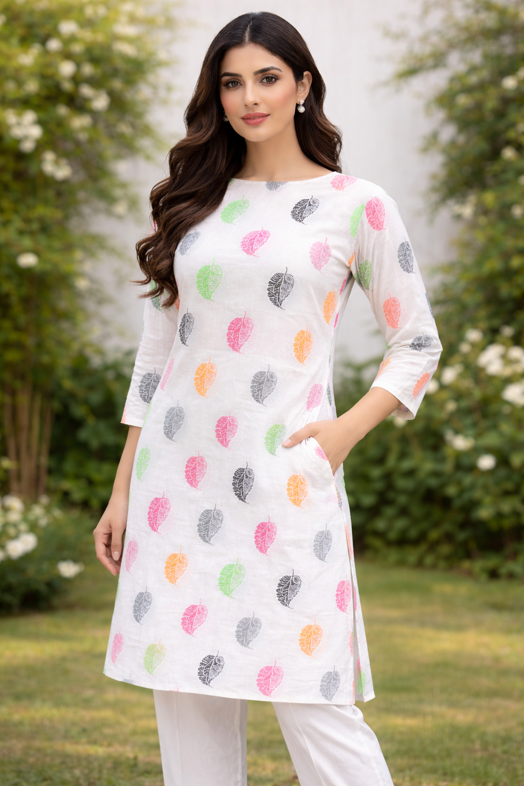 Multicolor Paisley Printed Summer Lawn