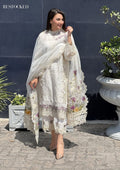 Luxury Schiffli Embroidered Lawn Suit with Organza Dupatta
