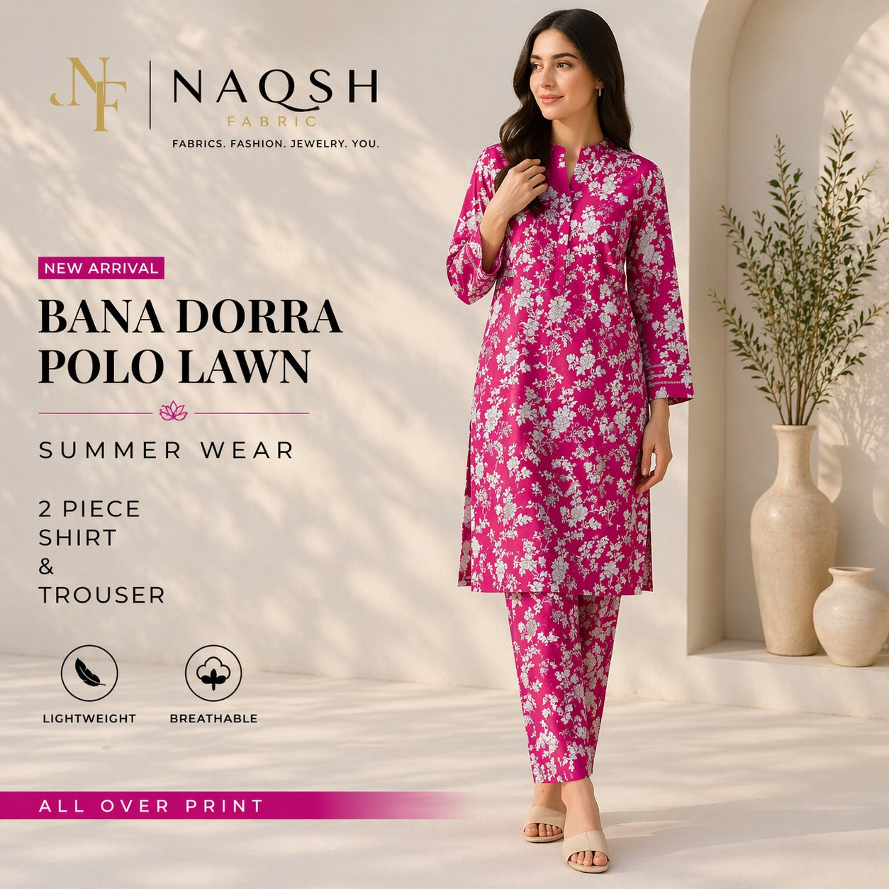 Premium Summer Lawn Bana Dora 2 Piece (PPW)