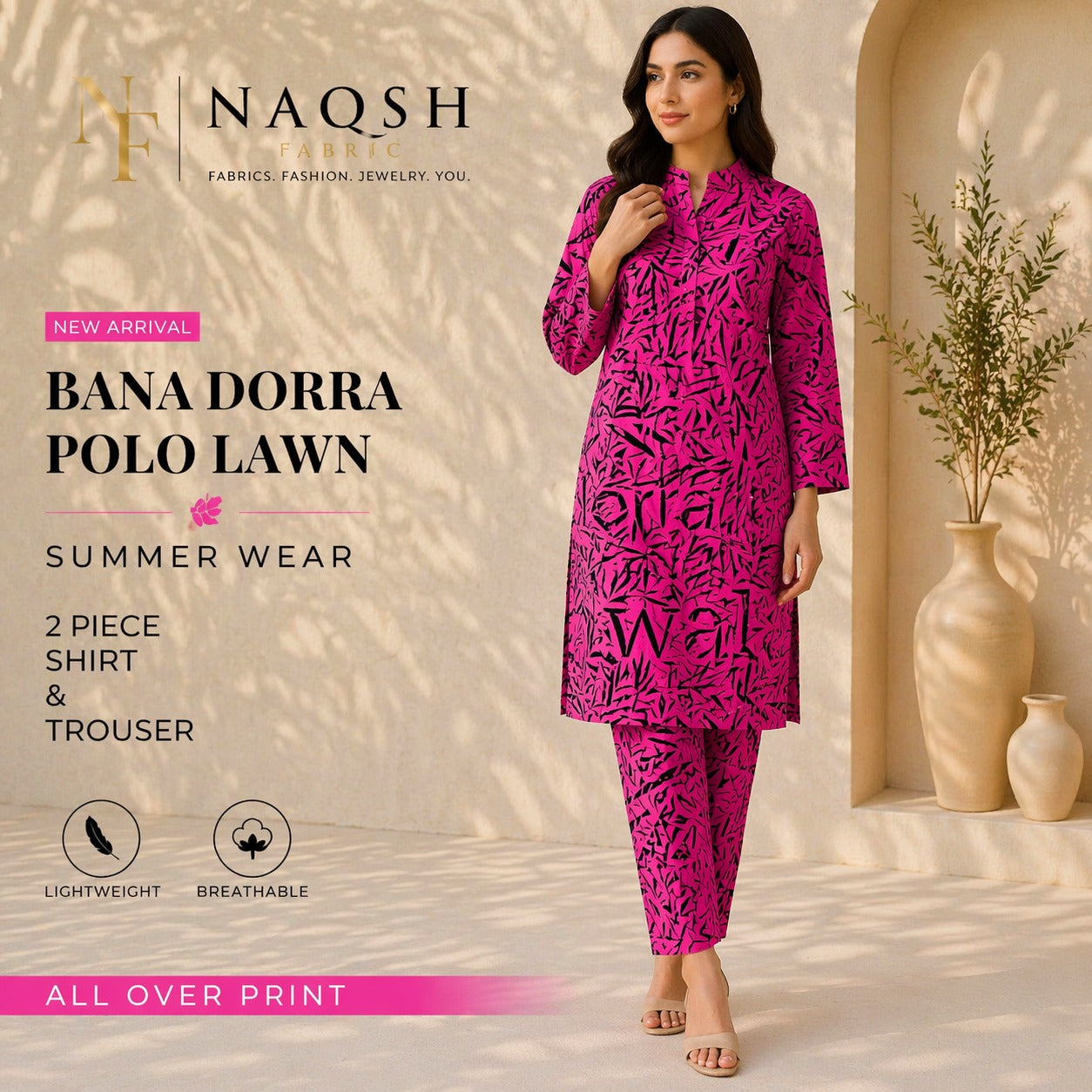 Premium Summer Lawn Bana Dora 2 Piece (DPP)