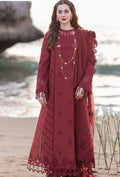 Premium Embroidered Lawn Suit with Cotton Net Dupatta