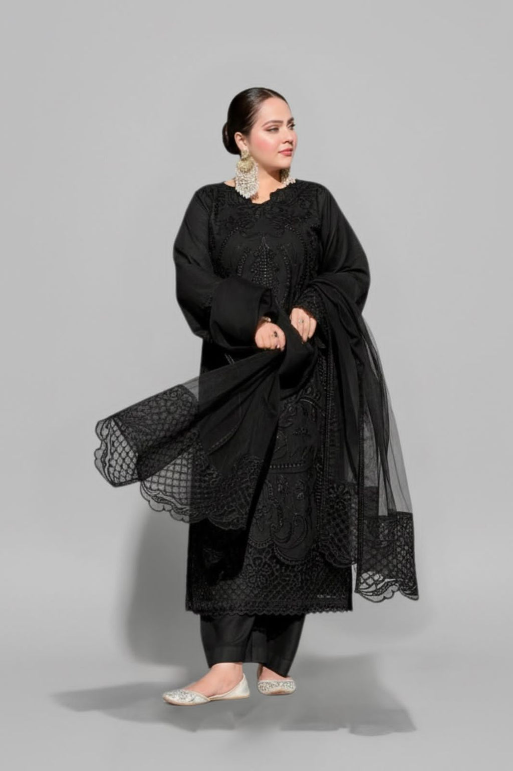 Luxury Airjet Embroidered Lawn Suit – Premium Summer Edit