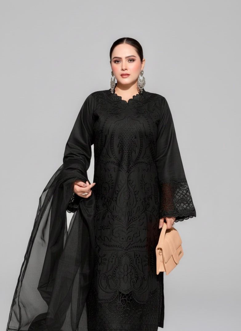 Luxury Airjet Embroidered Lawn Suit – Premium Summer Edit