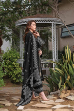 Premium Airjet Embroidered Lawn Suit with Printed Dupatta