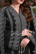 Premium Airjet Embroidered Lawn Suit with Printed Dupatta