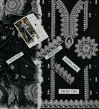 Premium Airjet Embroidered Lawn Suit with Printed Dupatta