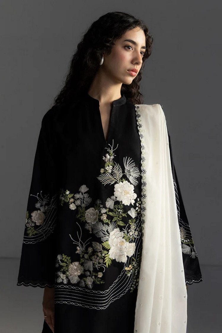 Luxury Airjet Embroidered Lawn Suit with Chiffon Dupatta