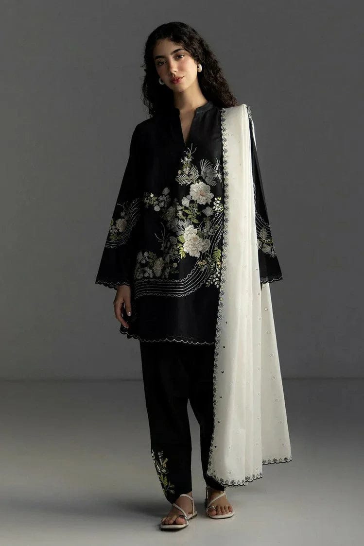 Luxury Airjet Embroidered Lawn Suit with Chiffon Dupatta