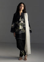 Luxury Airjet Embroidered Lawn Suit with Chiffon Dupatta