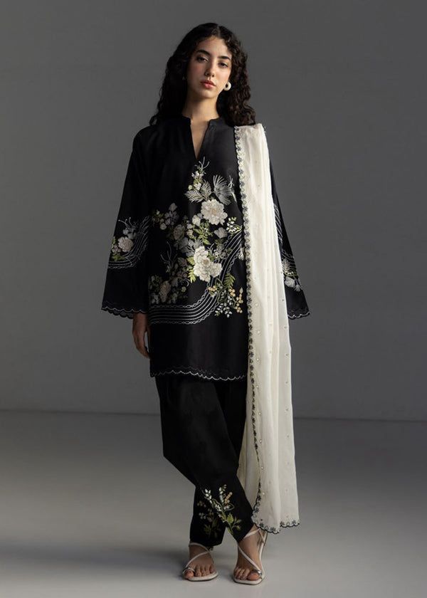 Luxury Airjet Embroidered Lawn Suit with Chiffon Dupatta