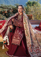 Embroidered Lawn Suit with Digital Print Voil Dobby Dupatta
