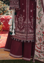 Embroidered Lawn Suit with Digital Print Voil Dobby Dupatta
