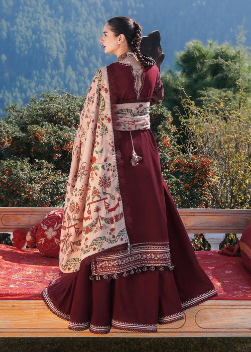 Embroidered Lawn Suit with Digital Print Voil Dobby Dupatta